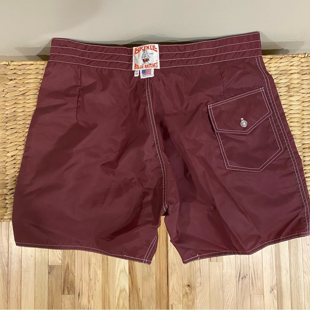 Birdwell “Birdies” Boardshorts in Maroon - Size 38 - Vintage
